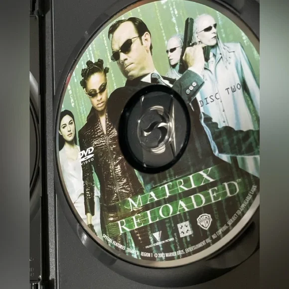 The Matrix Reloaded DVD 2003 2-Disc Set Full Screen ~ Keanu Reeves - Picture 4 of 4